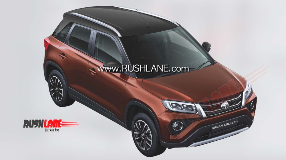 Hình ảnh rò rỉ cho thấy Toyota Urban Cruiser khá giống với Suzuki Vitara Brezza