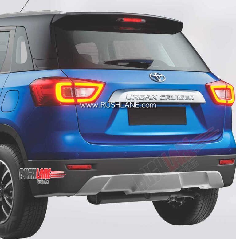 Thiết kế đuôi xe phía sau của mẫu SUV cỡ B nhà Toyota