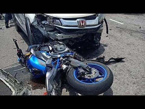 Hiện trường vụ tai nạn Kawasaki Z900 trên đường đèo tại Thái Lan