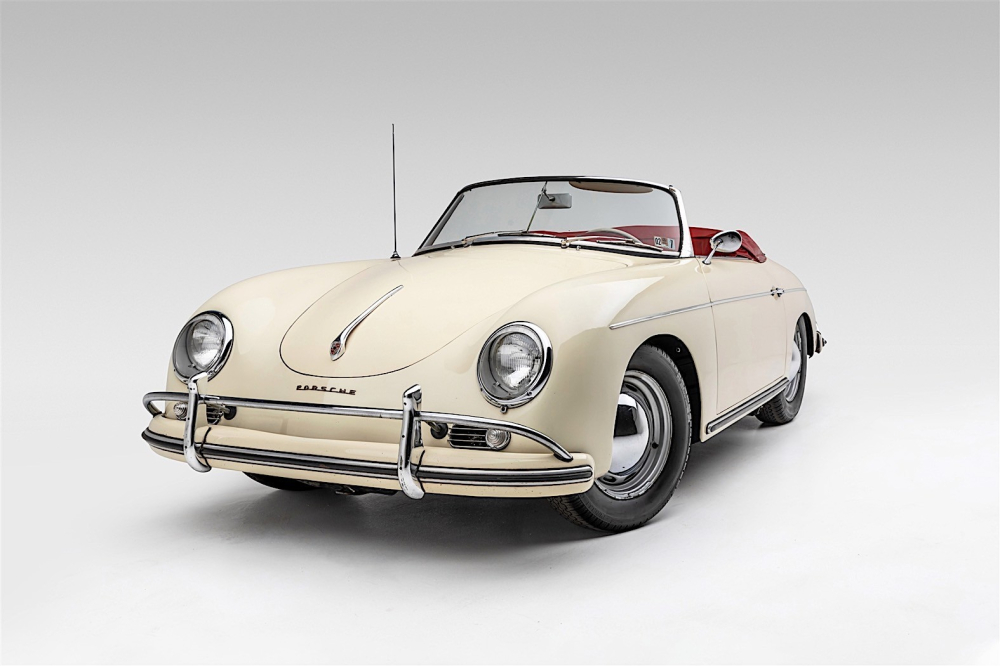 Phía trước của chiếc Porsche 356A Convertible D 1959 cực hiếm Phía trước của chiếc Porsche 356A Convertible D 1959 cực hiếm