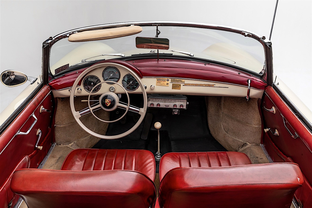 Nội thất của chiếc Porsche 356A Convertible D 1959 Nội thất của chiếc Porsche 356A Convertible D 1959