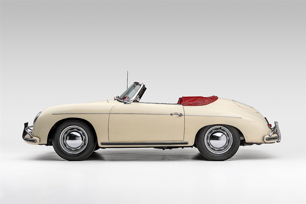 Bên sườn của chiếc Porsche 356A Convertible D 1959 Bên sườn của chiếc Porsche 356A Convertible D 1959