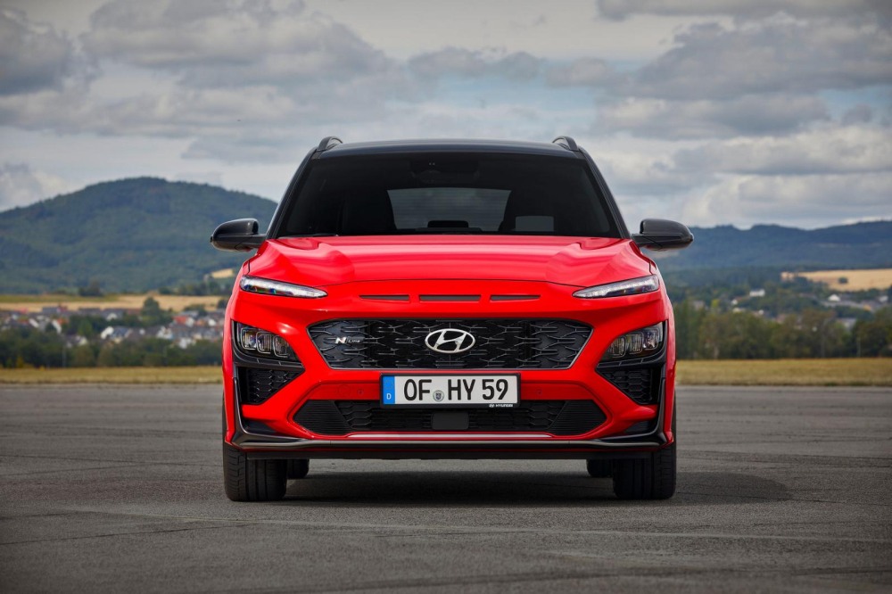 Cận cảnh thiết kế đầu xe của Hyundai Kona 2021 bản N Line