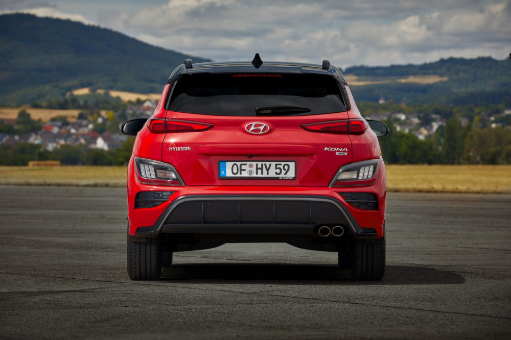 Thiết kế đằng sau của Hyundai Kona 2021 bản N Line