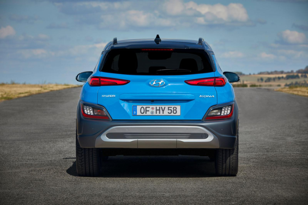 Thiết kế đằng sau của Hyundai Kona 2021 bản thường