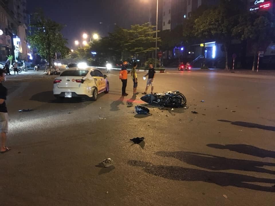 Hiện trường vụ tai nạn giao thông trên đường Trần Thái Tông (Ảnh: OFFB) Hiện trường vụ tai nạn giao thông trên đường Trần Thái Tông (Ảnh: OFFB)