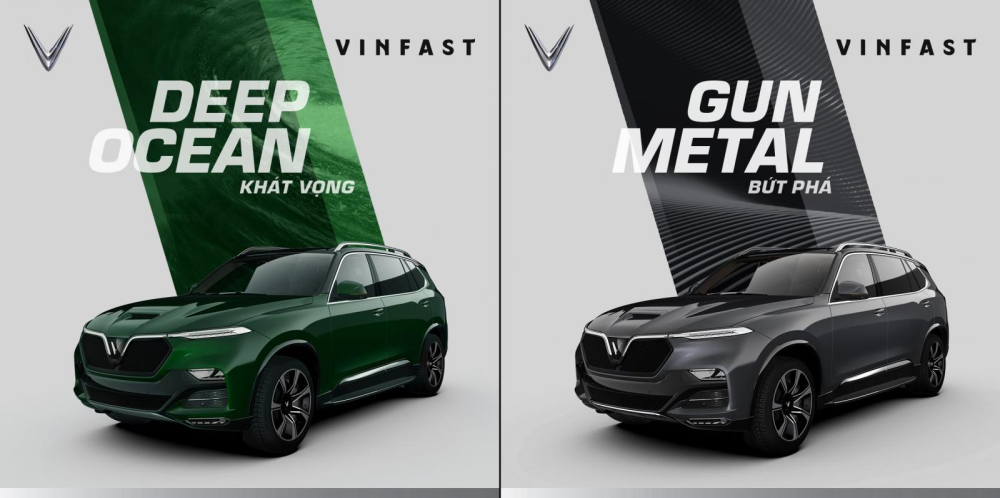 VinFast President sẽ có tới 18 tùy chọn màu sắc ngoại thất, người dùng có thể lựa chọn 1 tông màu hoặc phối 2 tông màu gồm đen với một màu bất kỳ trong danh sách
