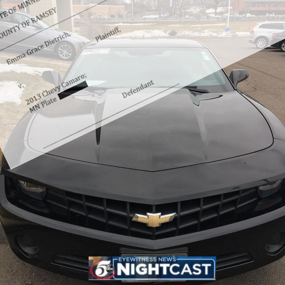 Chiếc Chevrolet Camaro bị tịch thu của Dietrich 