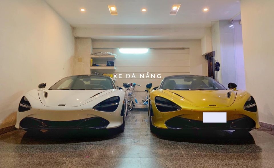 Trong số đ&oacute;, chiếc McLaren 720S Spider m&agrave;u trắng mới được mang từ trong Nam ra Đ&agrave; Nẵng