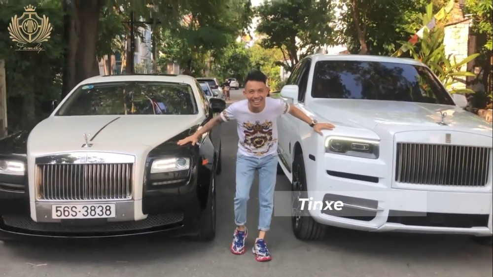 Hiện Minh Nhựa đang sở hữu 1 cặp xe siêu sang Rolls-Royce