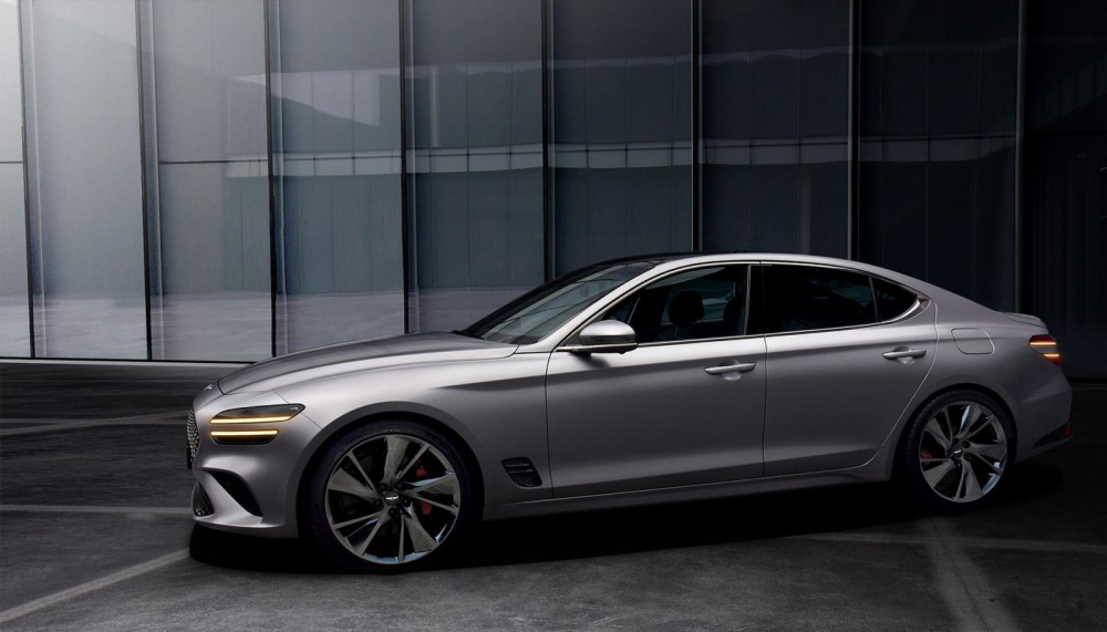 Những hình ảnh chính thức đầu tiên của Genesis G70 2021 mới được tung ra