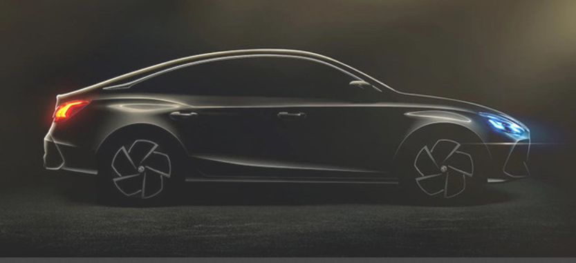 Sườn xe của MG5 2021 khá phong cách với nóc dốc về phía sau như xe coupe Sườn xe của MG5 2021 khá phong cách với nóc dốc về phía sau như xe coupe