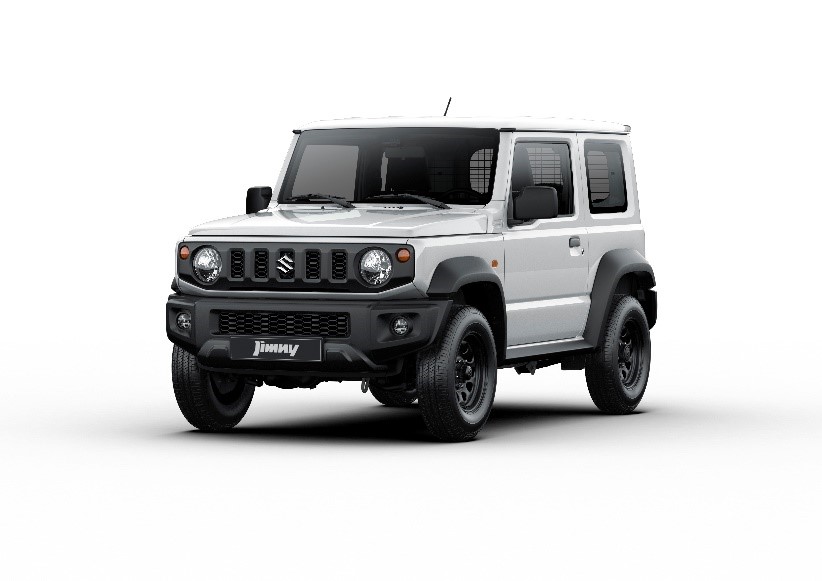 Nhìn bên ngoài, Suzuki Jimny 2021 bản thương mại mới trông chẳng có gì khác bản SUV