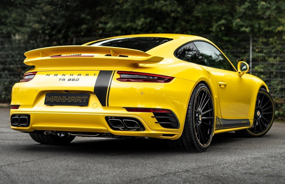 Phía sau của chiếc Porsche 911 Turbo S Manhart TR 850