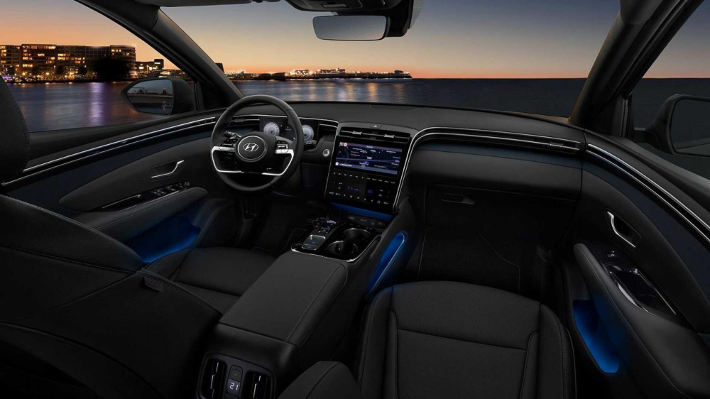 Hyundai Tucson 2021 có hệ thống đèn viền 64 màu