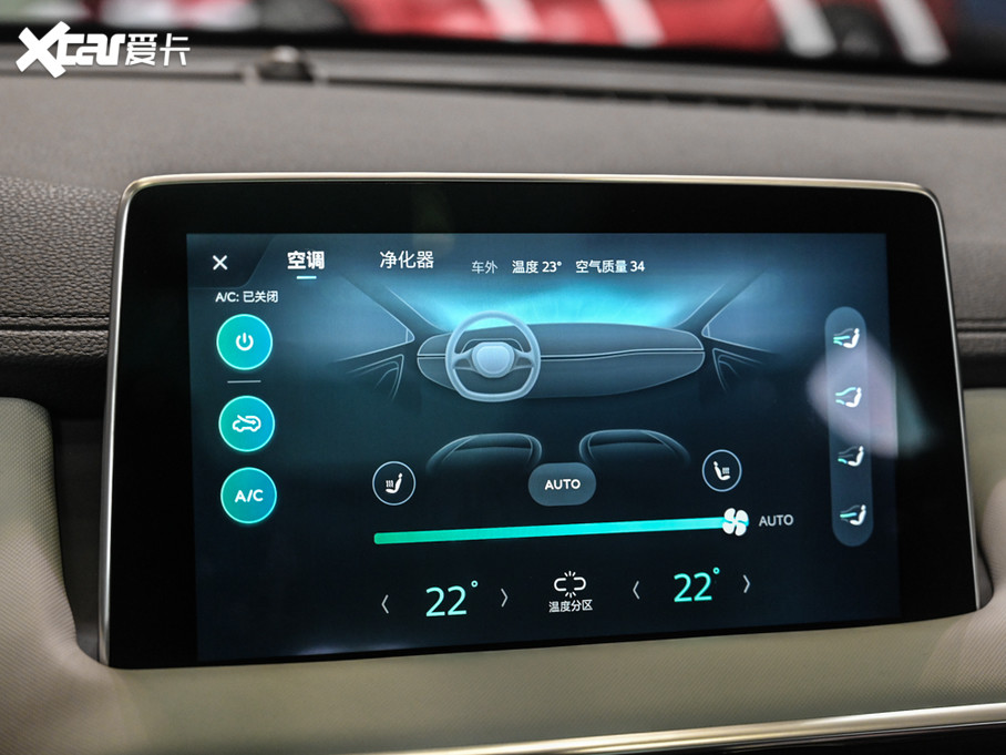 Màn hình thông tin giải trí của mẫu crossover 5 chỗ này