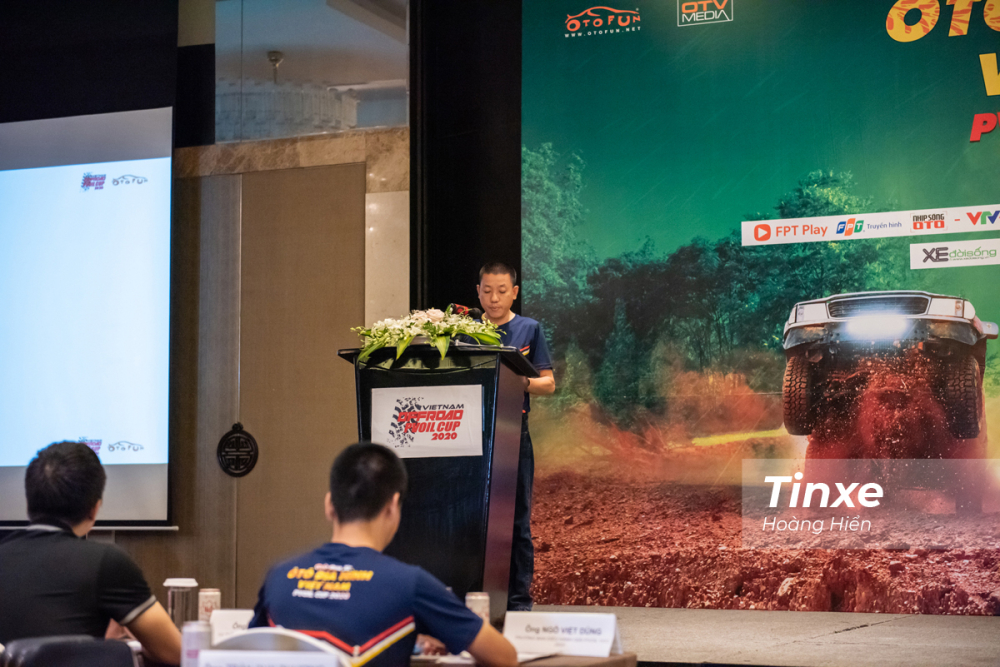 Ông Nguyễn Đức Hoàng - trưởng ban tổ chức PVOIL VOC 2020 - phát biểu tại buổi họp báo.