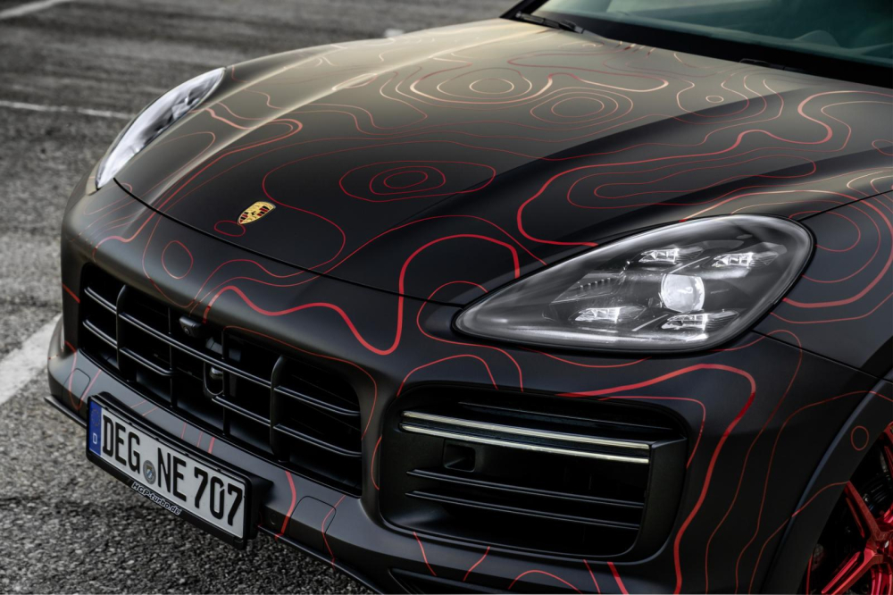 Cận cảnh đầu xe Cayenne độ Cận cảnh đầu xe Cayenne độ