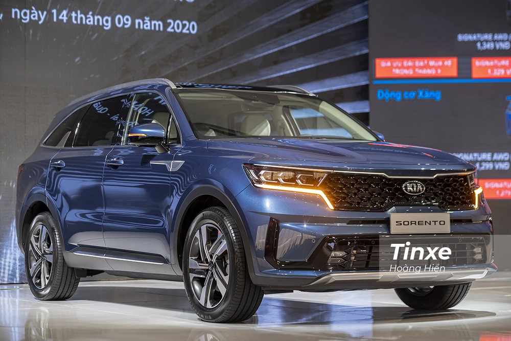 Thiết kế đầu xe của Kia Sorento 2021