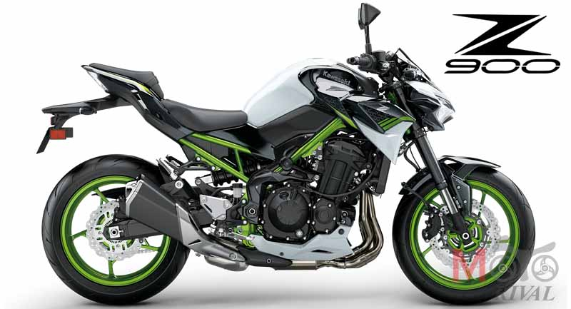 M&agrave;u trắng đen tr&ecirc;n Z900 2021 sẽ c&oacute; th&ecirc;m cặp v&agrave;nh xanh Kawa nổi bật