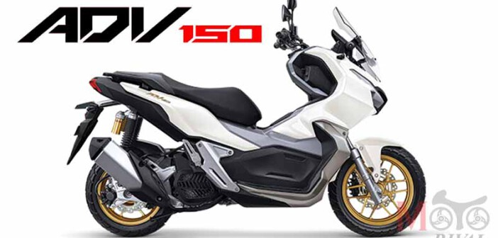 Vành đúc hợp kim màu vàng đồng nổi bật trên Honda ADV 150 2021