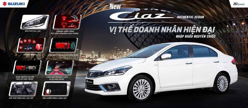 Suzuki Ciaz chốt lịch ra mắt vào cuối tuần này, phả hơi nóng lên Toyota Vios và Honda City