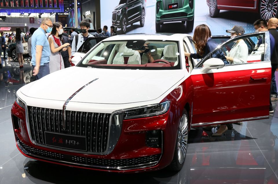 Thiết kế đầu xe của Hồng Kỳ H9+ gợi liên tưởng đến xe Rolls-Royce