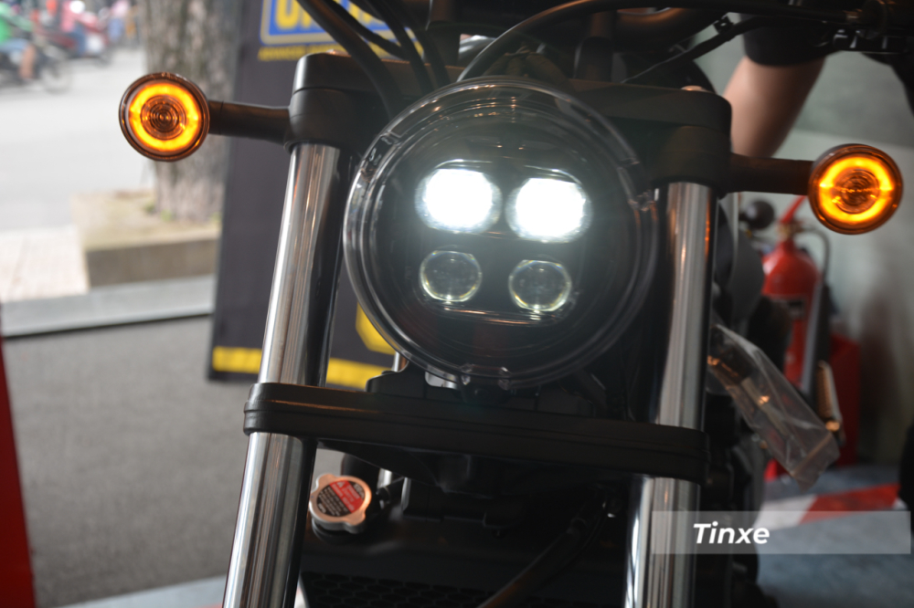 Honda Rebel 500 2020 có đèn pha mới và đèn xi-nhan LED