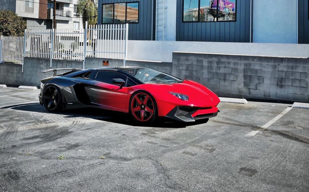 Siêu xe Lamborghini Aventador LP750-4 SV Roadster độ mâm mới Siêu xe Lamborghini Aventador LP750-4 SV Roadster độ mâm mới