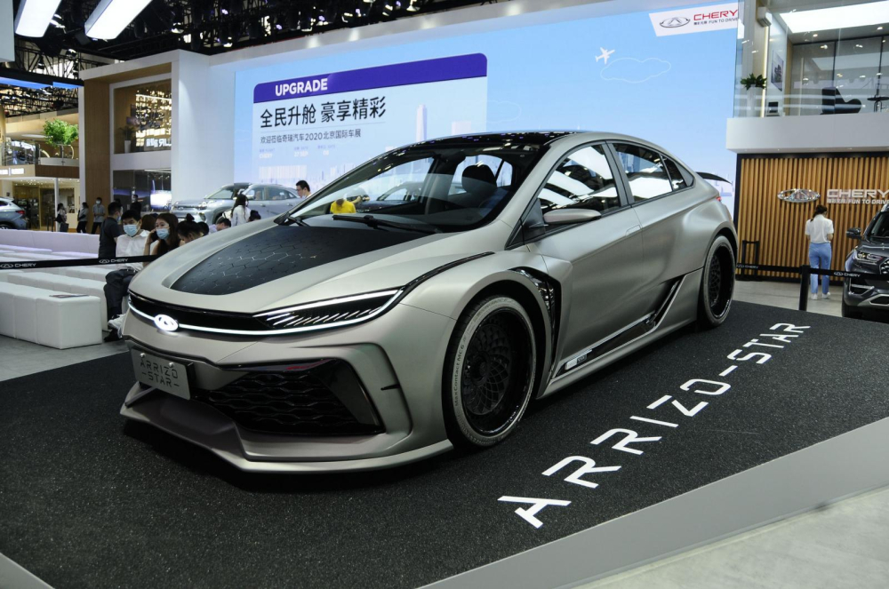 Chery Arrizo Star là một trong những chiếc xe có diện mạo ngầu nhất tại hội trường Triển lãm Ô tô Bắc Kinh 2020