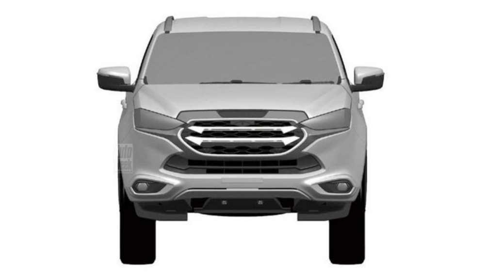 Isuzu MU-X 2021 có thiết kế đầu xe không giống D-Max thế hệ mới