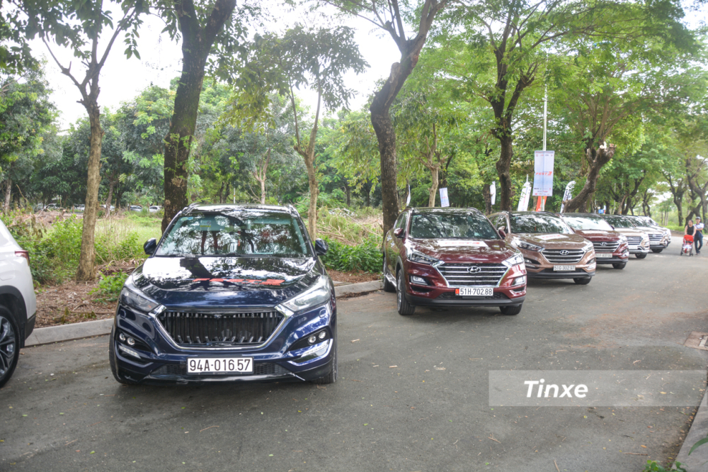 C&oacute; khoảng 150 xe Hyundai của 400 th&agrave;nh vi&ecirc;n tham dự