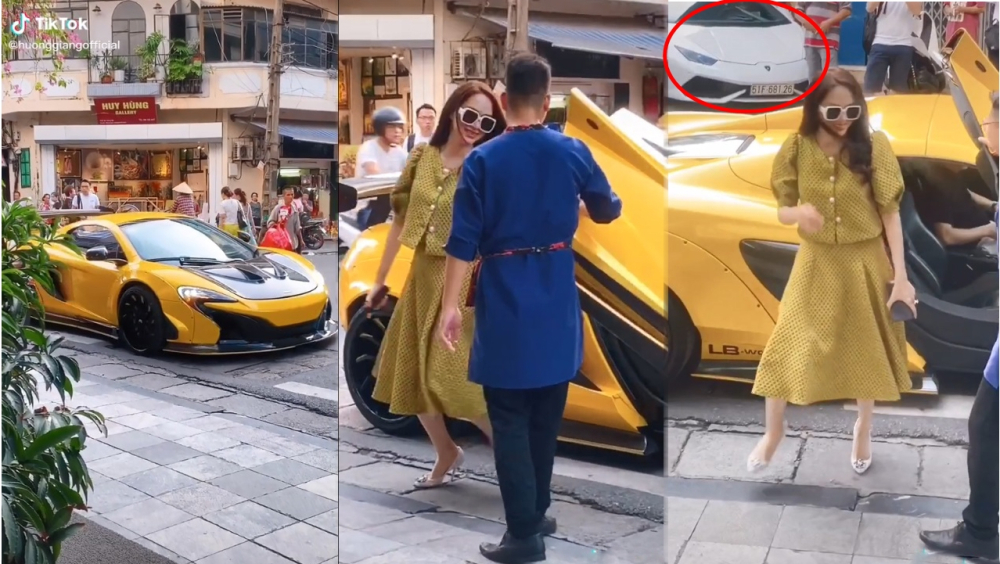 Si&ecirc;u xe Lamborghini Huracan LP610-4 m&agrave;u trắng ph&iacute;a xa