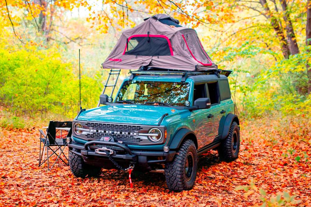 Ford Bronco Overland Concept có vai trò thể hiện vô số trang bị phụ kiện đối với Bronco tiêu chuẩn