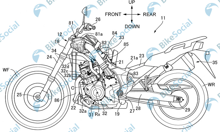 Khối động cơ xylanh đôi của Africa Twin sẽ được tích hợp hệ thống siêu nạp Supercharged