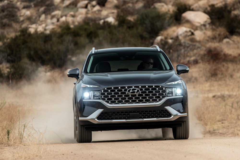 Thiết kế đầu xe của Hyundai Santa Fe 2021