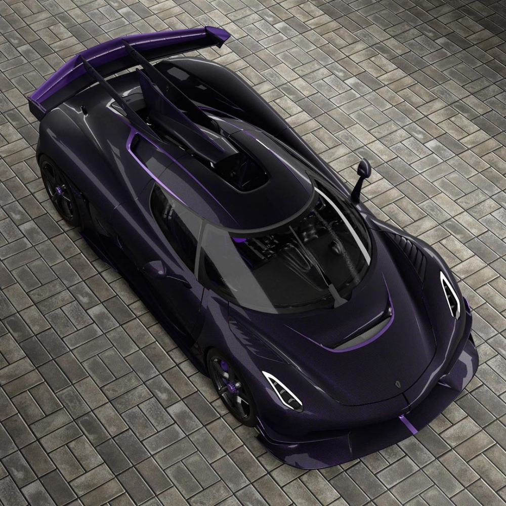 Koenigsegg Jesko Hydra khoác bộ cánh ngoại thất màu tím