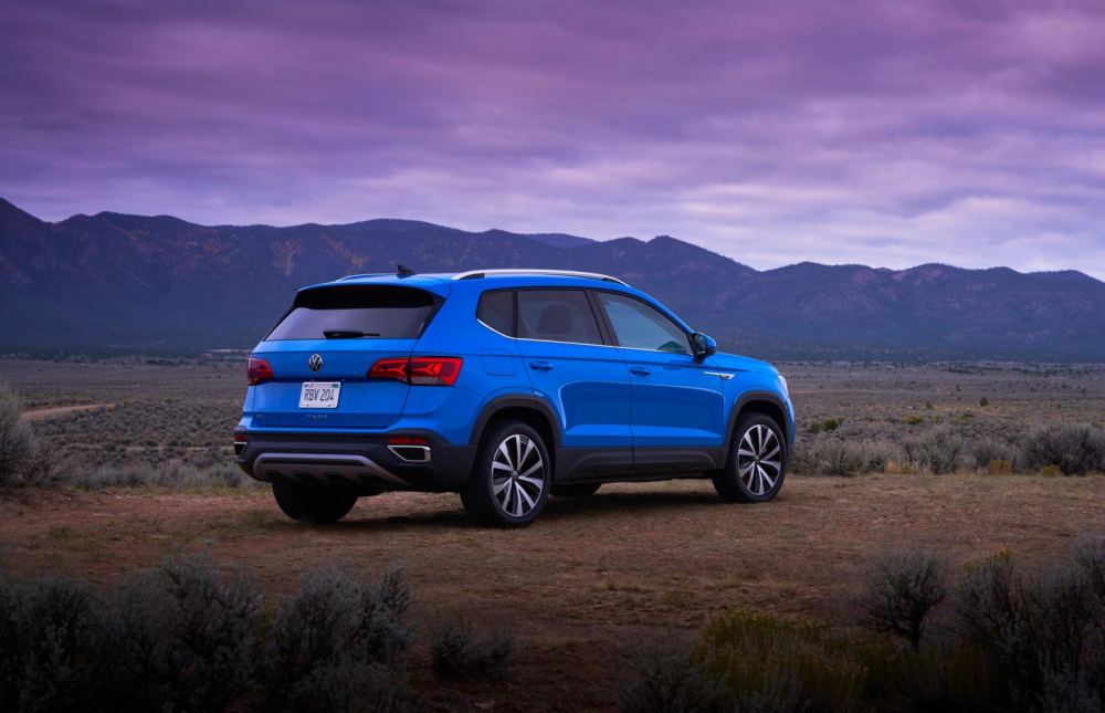 Thiết kế đằng sau của Volkswagen Taos 2022