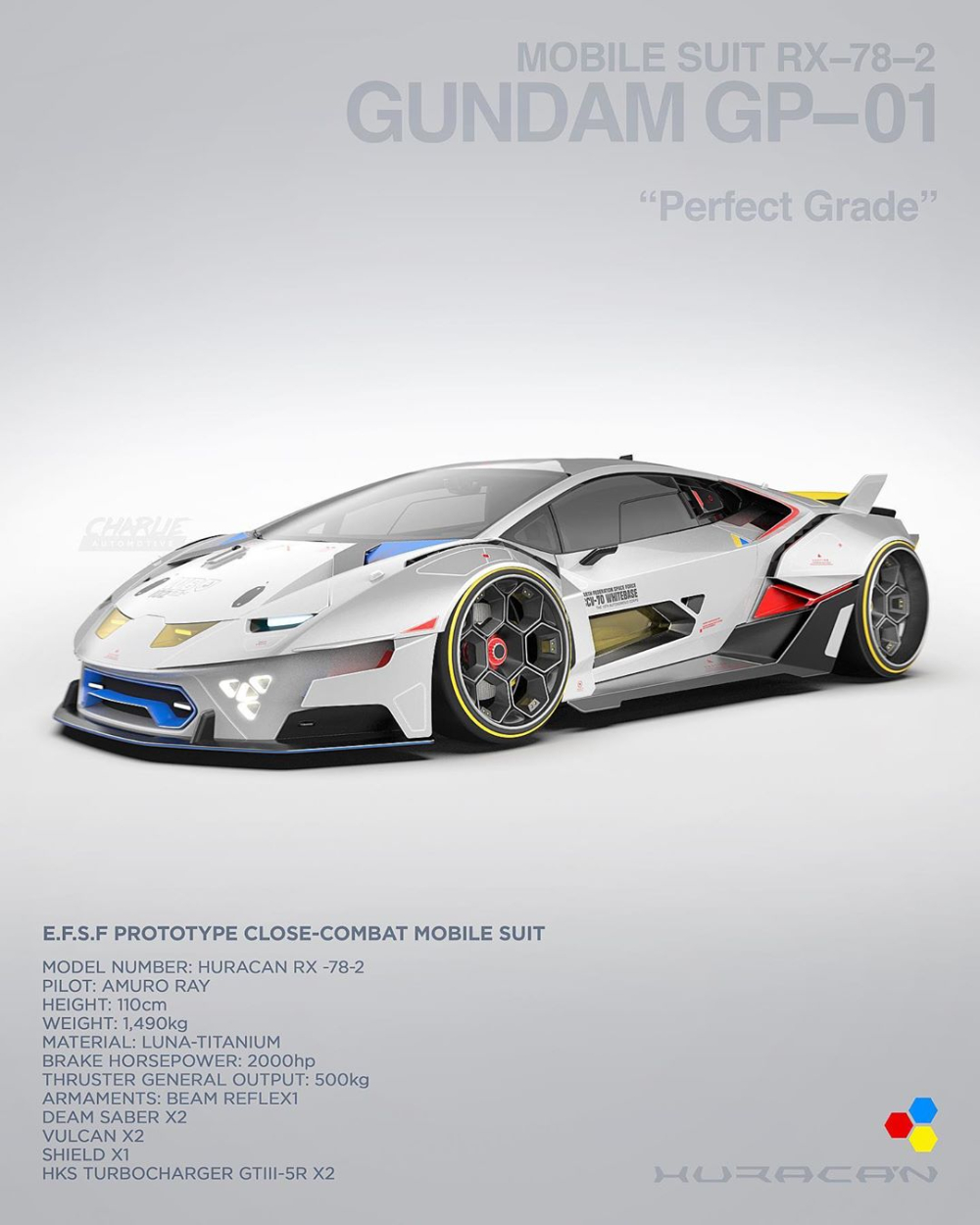 Đây là mẫu Lamborghini Gundam độc đáo được thiết kế bởi Charlie Automotive và chia sẻ lên Instagram Đây là mẫu Lamborghini Gundam độc đáo được thiết kế bởi Charlie Automotive và chia sẻ lên Instagram