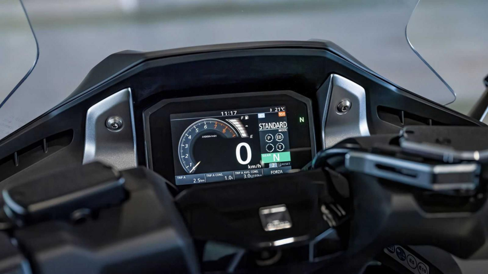 Đồng hồ TFT trên Honda Forza 750