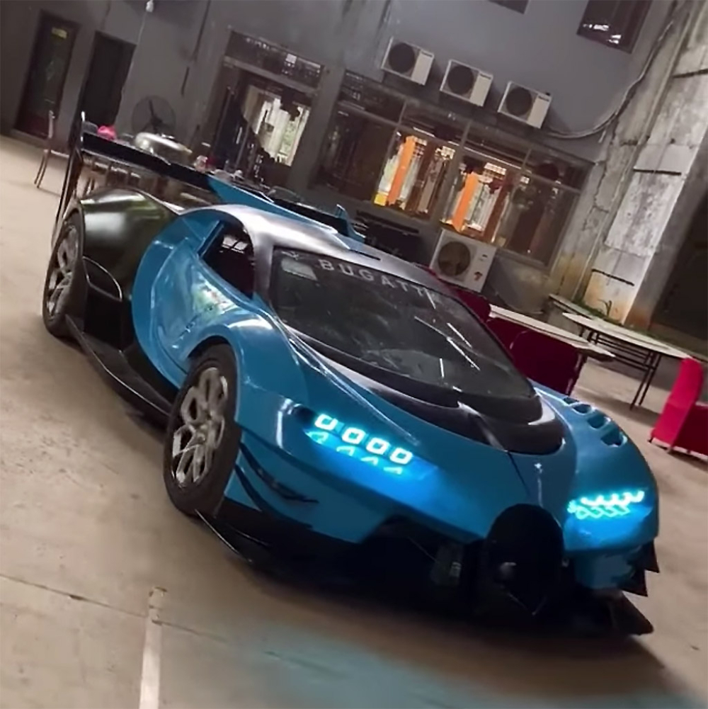 Chiếc Bugatti Vision Gran Turismo tự chế sau khi được ho&agrave;n th&agrave;nh