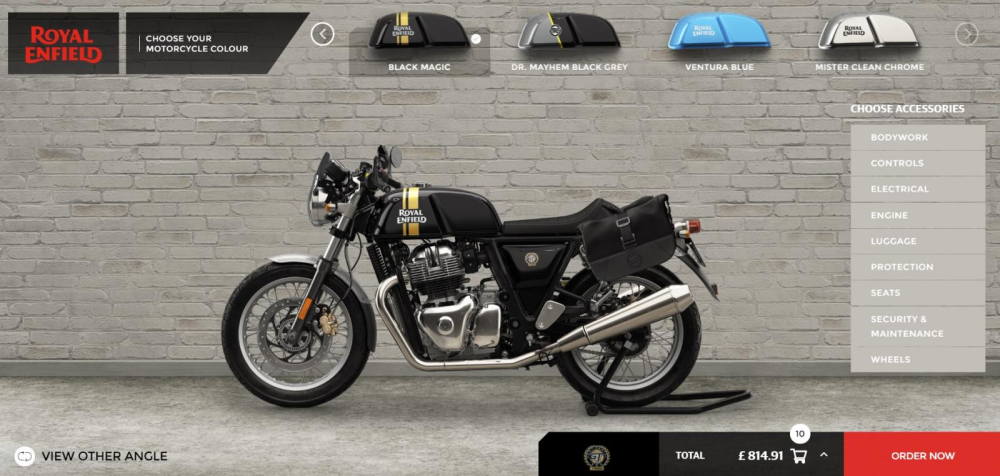 Giao diện tùy chỉnh và lựa chọn phụ kiện của Royal Enfield Giao diện tùy chỉnh và lựa chọn phụ kiện của Royal Enfield