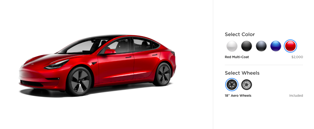 Bộ v&agrave;nh 18 inch v&agrave; 19 inch d&agrave;nh cho Tesla Model 3 bản SR+
