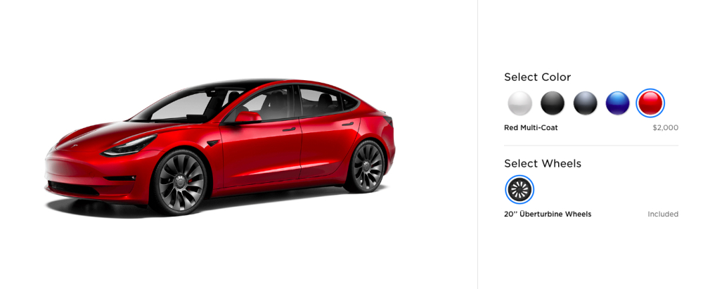Bộ v&agrave;nh 20 inch d&agrave;nh cho Tesla Model 3 bản Performance