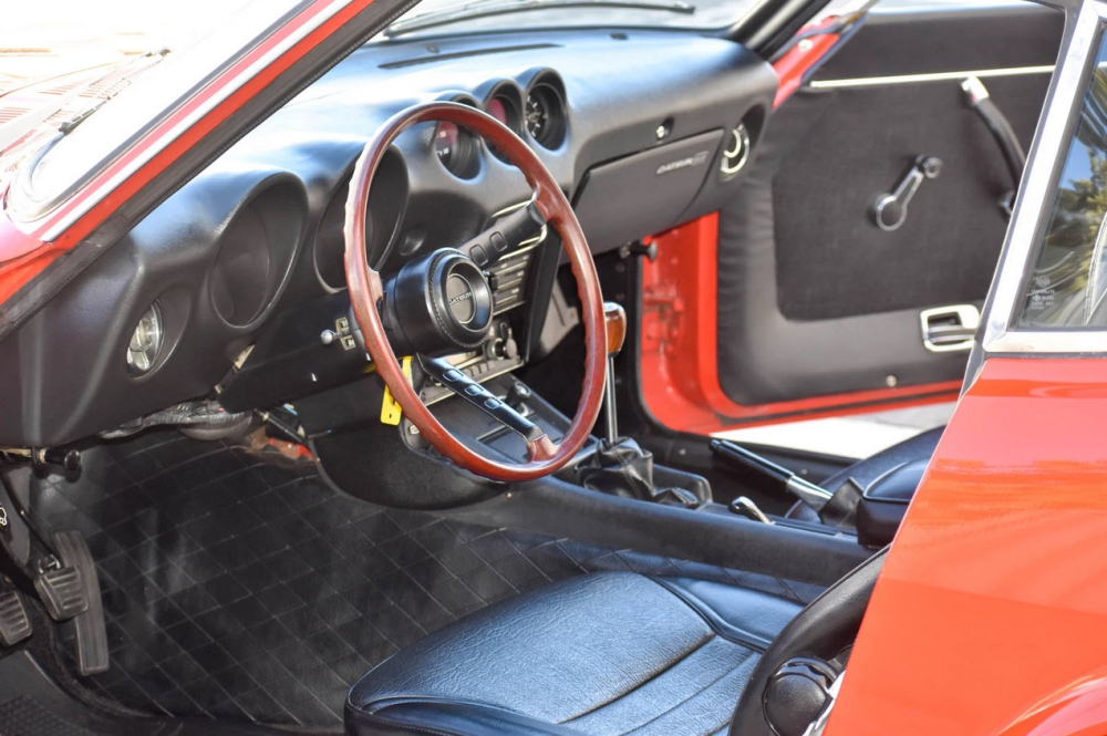 Nội thất của chiếc Datsun 240Z 1971 Nội thất của chiếc Datsun 240Z 1971