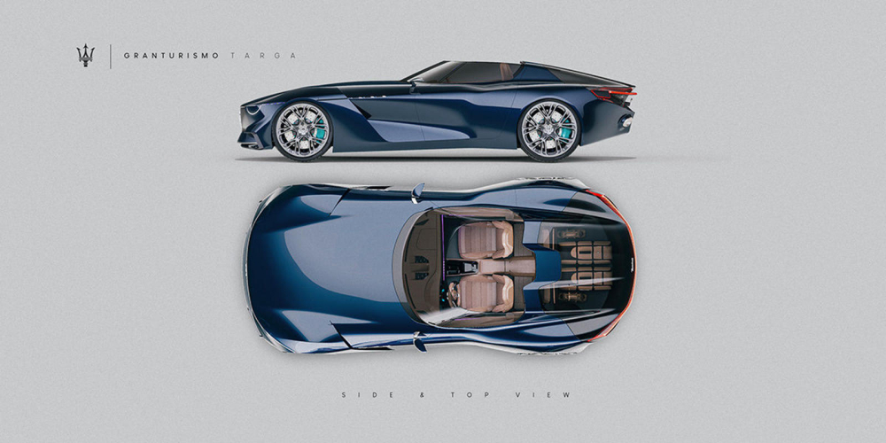 Một h&igrave;nh ảnh ph&aacute;c họa&nbsp;Maserati GranTurismo Targa
