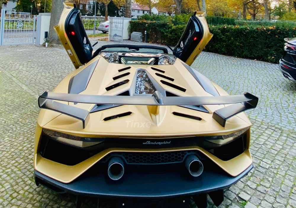 Vẻ đẹp si&ecirc;u xe mui trần Lamborghini Aventador SVJ Roadster của doanh nh&acirc;n Việt hiện đang ở Đức