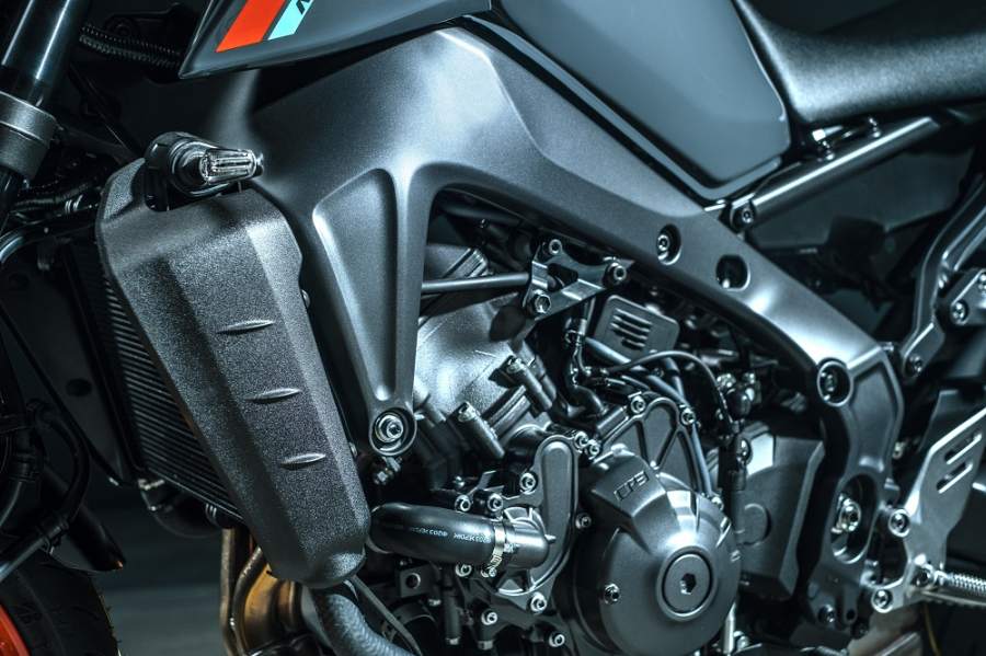 Khung nh&ocirc;m mới tr&ecirc;n Yamaha MT-09 2021