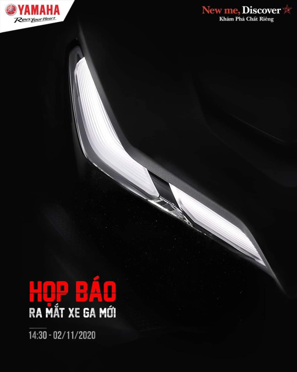 Hình ảnh đèn định vị trên mẫu xe ga mới của Yamaha