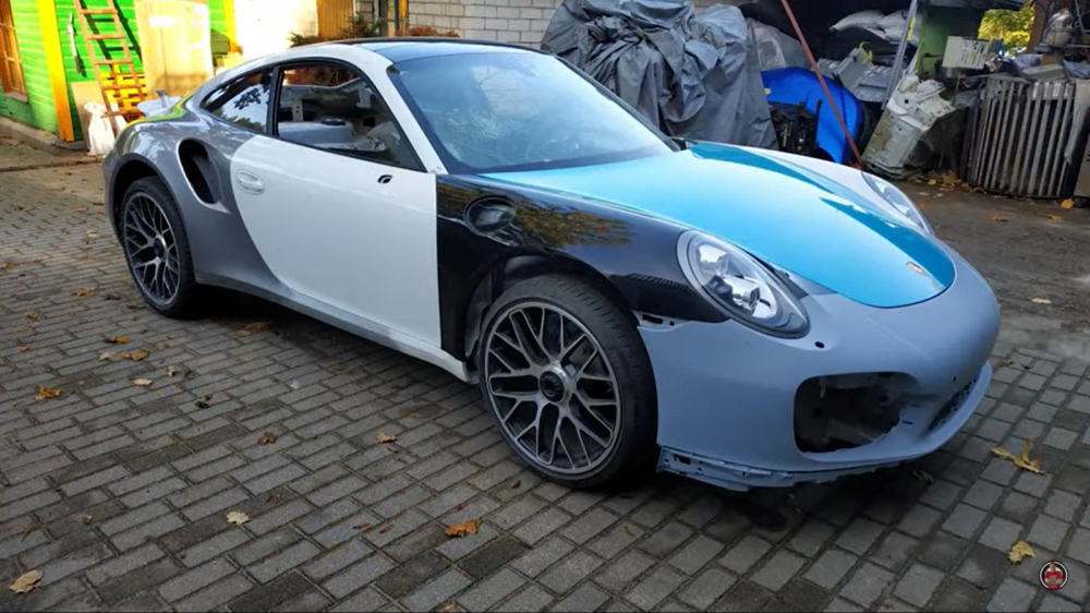 Bộ dạng sau khi sửa chữa của chiếc Porsche 911 Turbo S